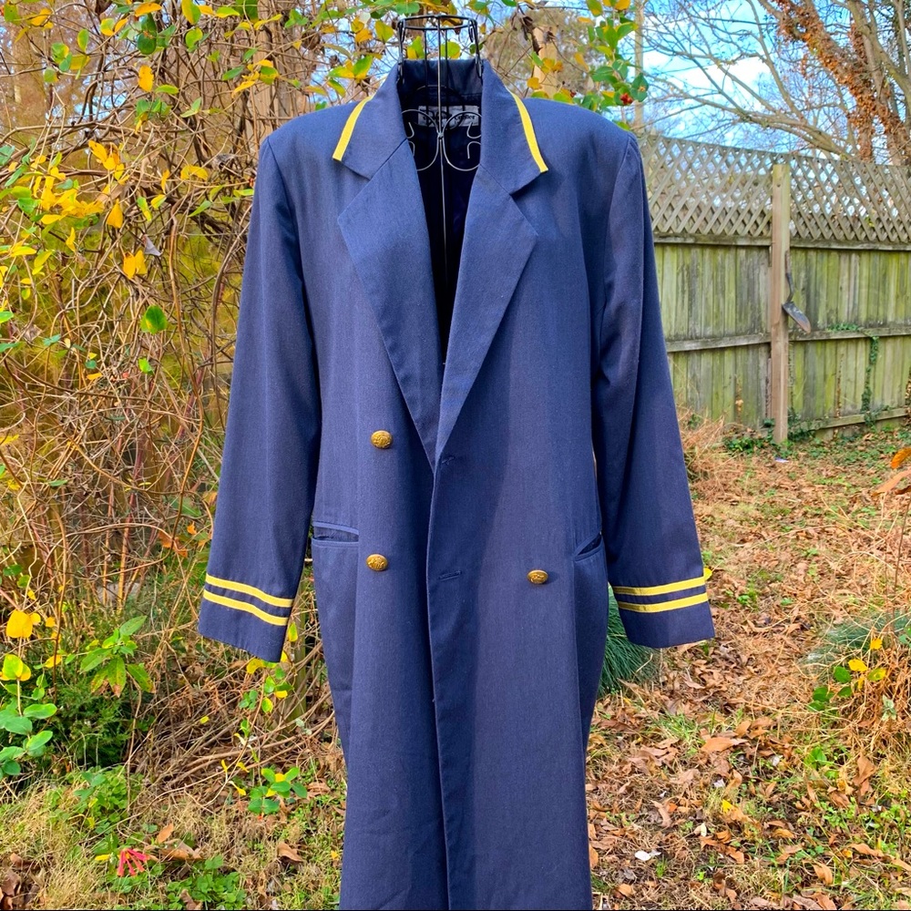 Vintage Stephanie Cueller Military Inspired Trench